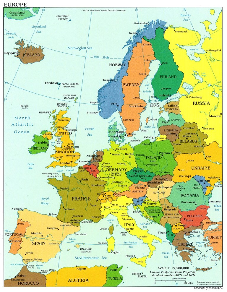 Evolución de fronteras en Europa a lo de mil años | ICSH
